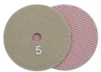 Алмазные гибкие шлифовальные круги ТОЧКИ Pads 5-STEP №5 D100